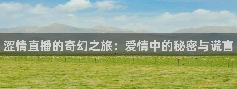 足球直播178：涩情直播的奇幻之旅：爱情中的秘密与谎言